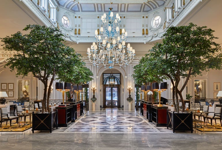 The St. Regis Rome lobby. Image by hotel.