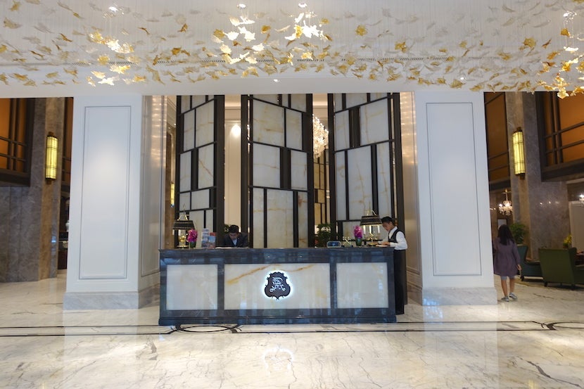 St Regis Shanghai bell desk front