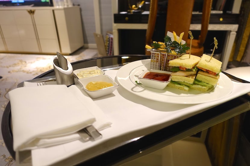 St Regis Shanghai club sandwich