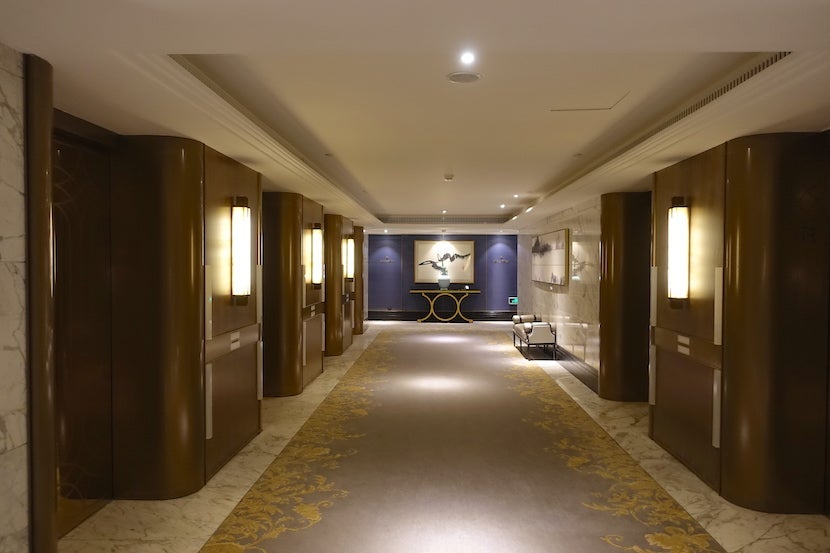 St Regis Shanghai elevator banks