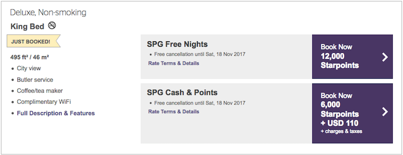 St Regis Shanghai points rates