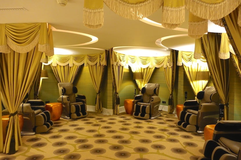 St Regis Shanghai spa waiting room