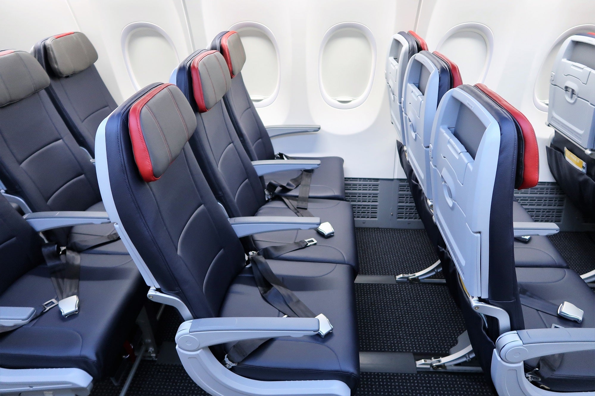 Main Cabin Extra on AA's 737 MAX (Photo by JT Genter/The Points Guy.)