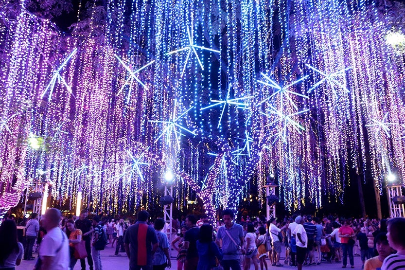 The Festival of Lights at the Ayala Triangle Gardens in Makati City