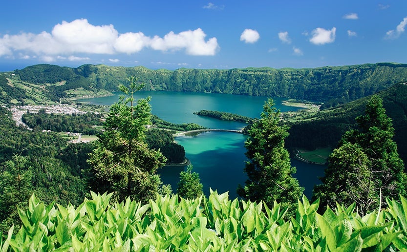 The crater lakes at Sete Cidades. Image credit: Getty Images.