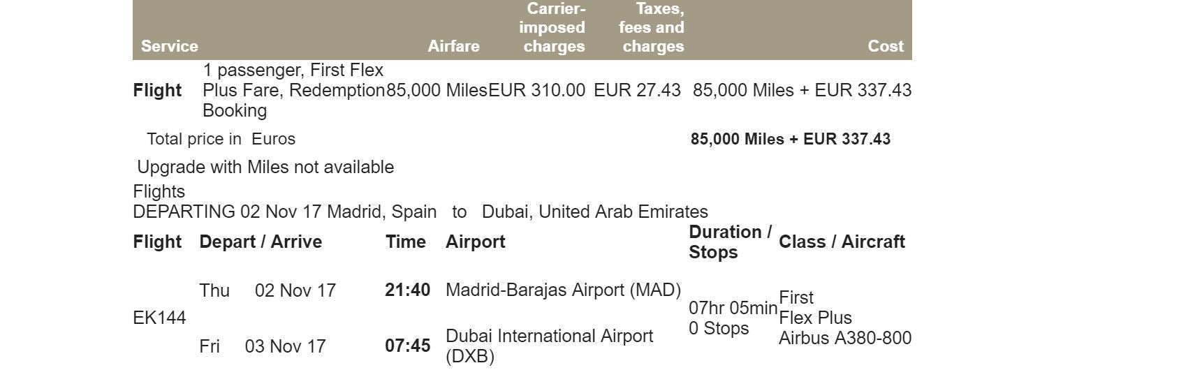 Booking