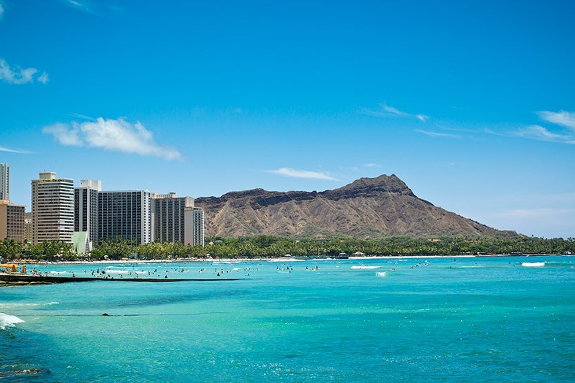 Diamond Head in Waikiki, Hawaii