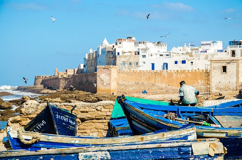 The whitewashed buildings and seascapes of Essaouira were made for Instagram. Image credit: Getty Images.