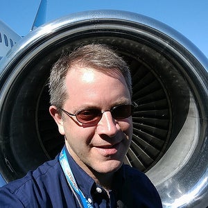 Jet-engine selfie