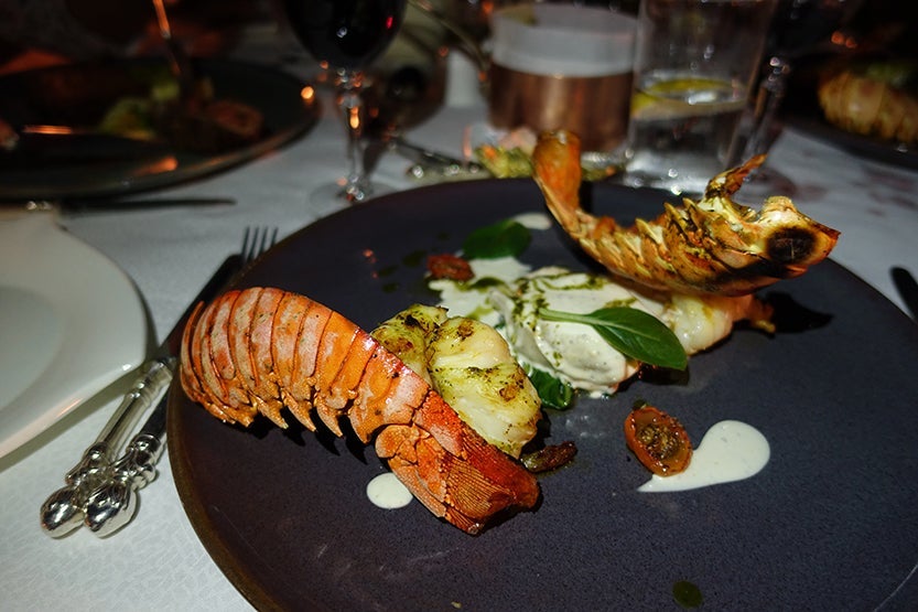 Lobster dinner Al Maha Desert Resort Dubai Review