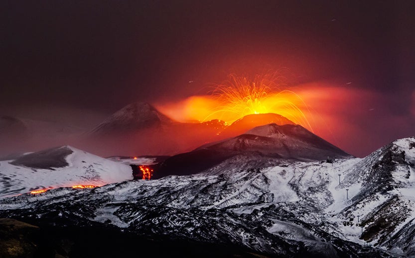 mount etna, etna, sicily, volcano