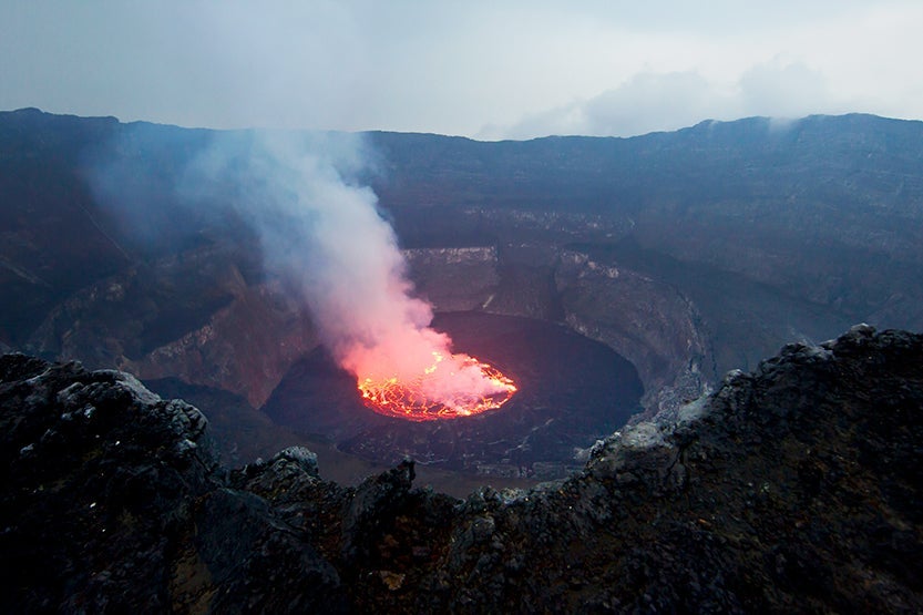 nyiragongo, DRC, congo, volcano, lava