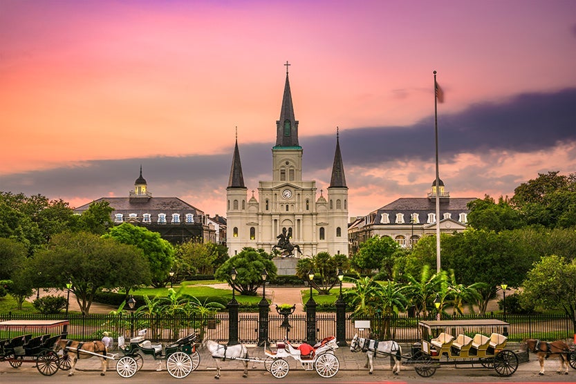 There will be a special Mass at St. Louis Cathedral in January. Image credit: Getty Images.