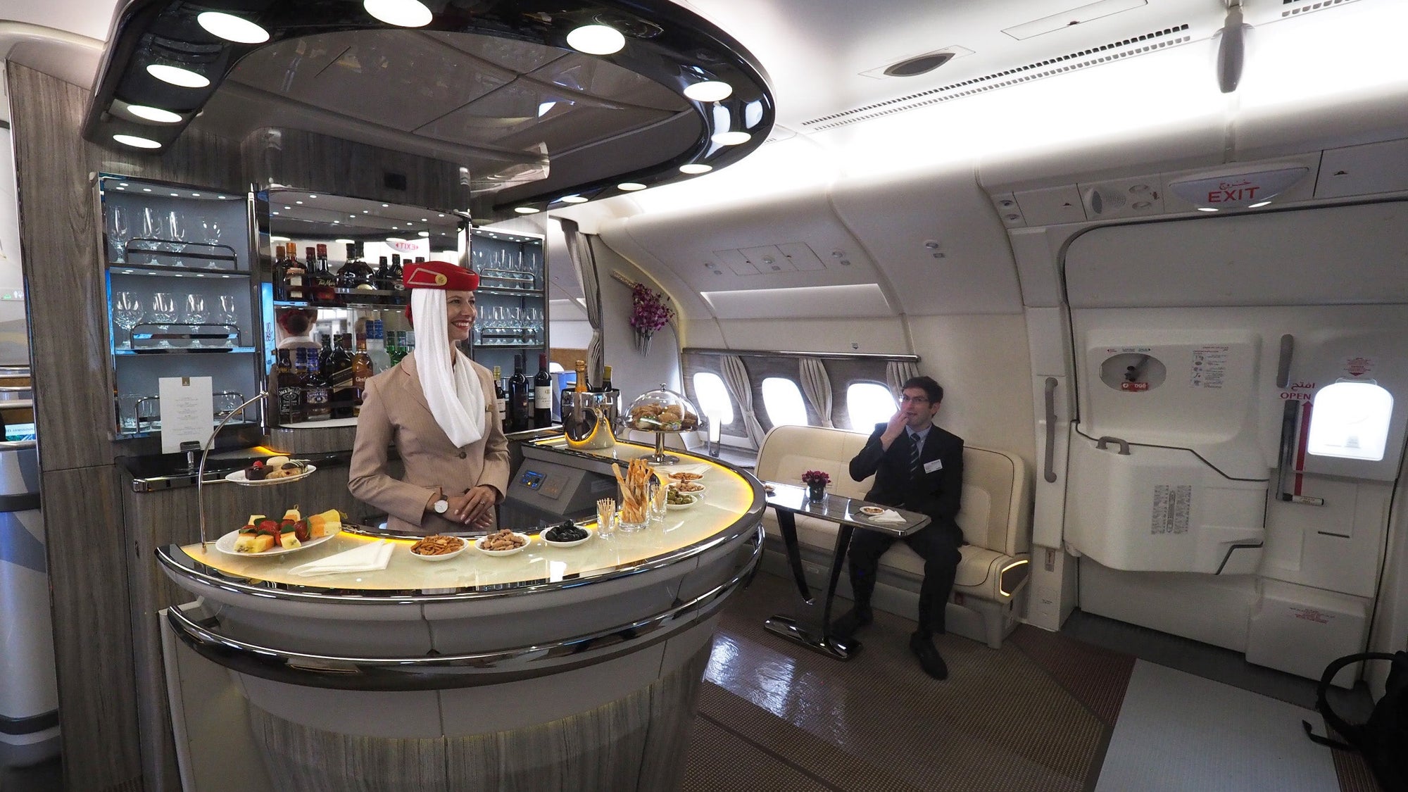 Emirates A380 New Business Class Bar