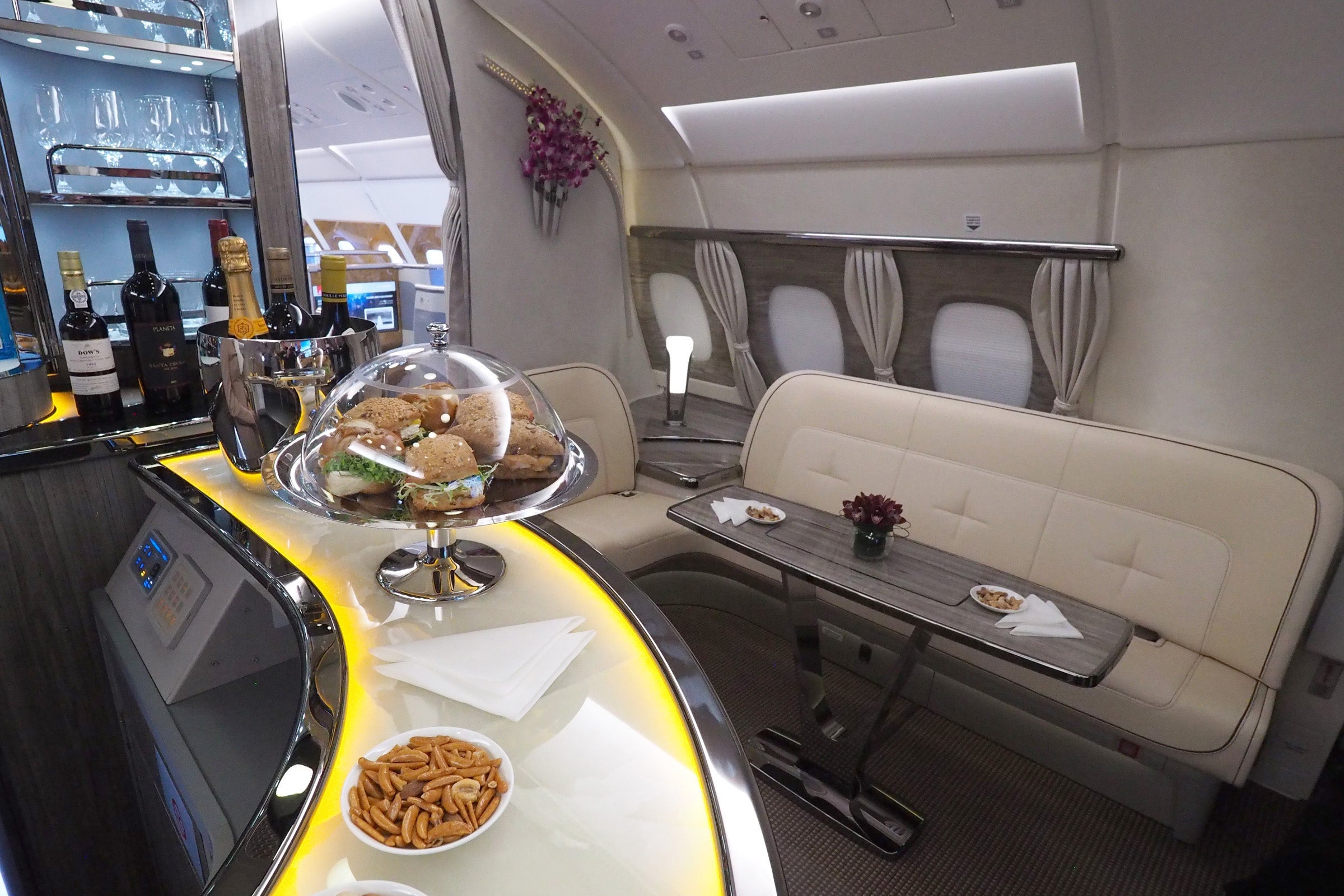 Emirates A380 New Business Class Bar