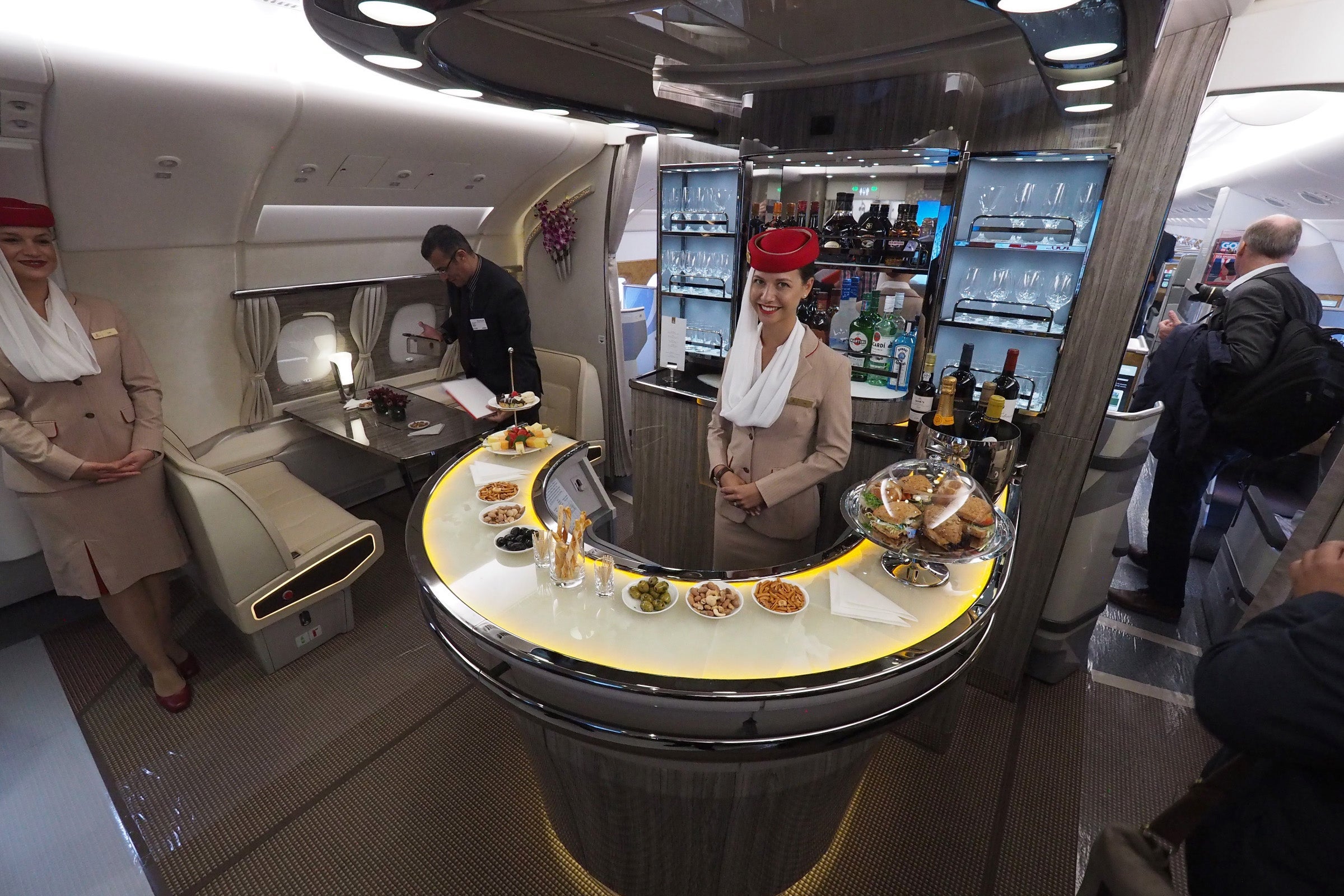Emirates A380 New Business Class Bar