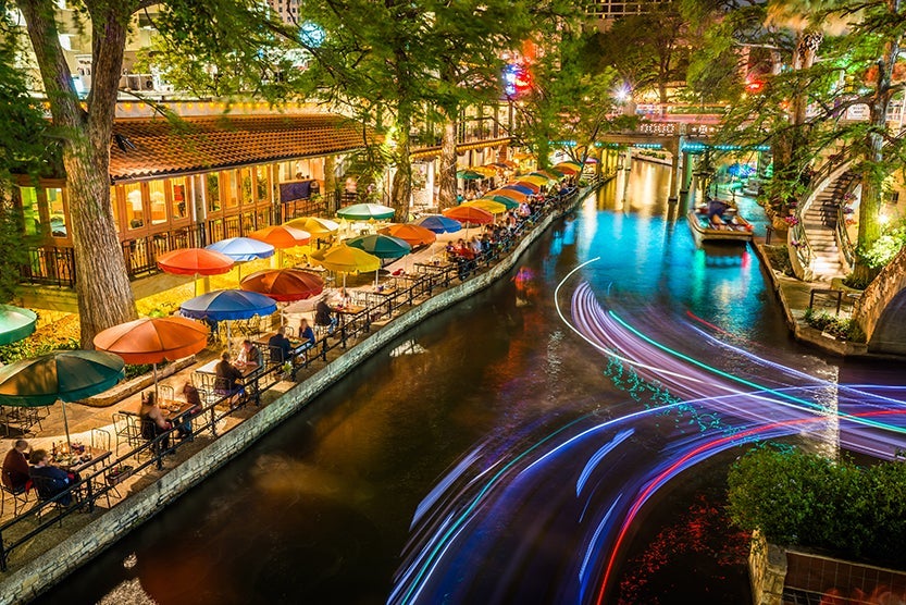 San Antonio's Riverfront is truly magical. (Photo by David Sucsy / Getty Images)