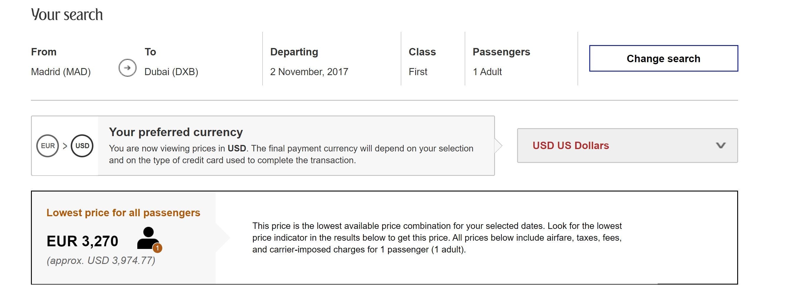 Screenshot booking