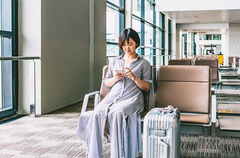 muted colors airport fashion