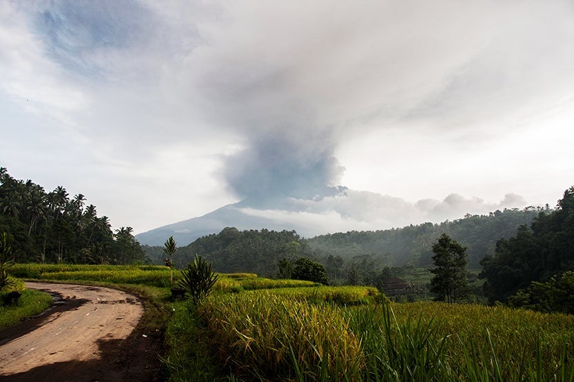 Bali Volcano Eruption