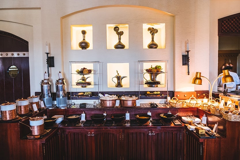 Happy Hour spread Al Maha Desert Resort Dubai Review