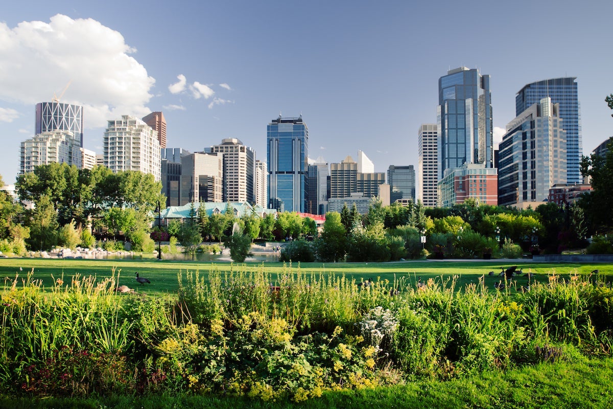 Downtown Calgary in Summer