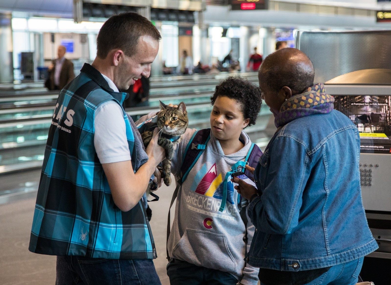 It took three years, but Denver's CATS program finally brought in a therapy cat! Denver International Airport's Facebook page.