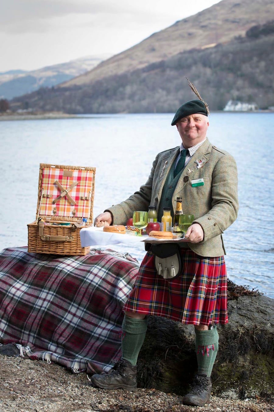 Picnic butler Jack Black is ready to give you a taste of Scotland. Photo courtesy of VisitScotland.