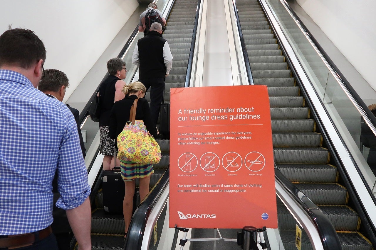 qantas club dress code Qantas lounge dress code: what you can and can't wear