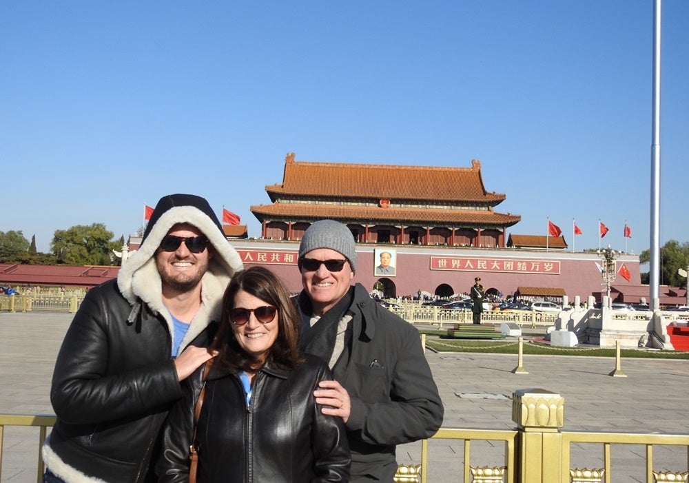 My parents and I in China.