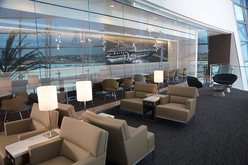 United Club San Diego. Photo courtesy San Diego Airport.