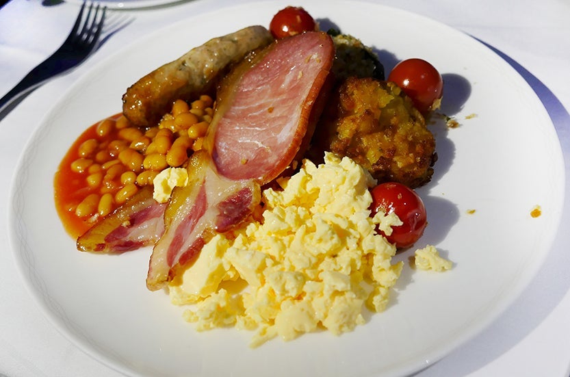 As in-flight breakfasts go, the one I had was very good indeed. The only real complaint was lack of salt on the eggs