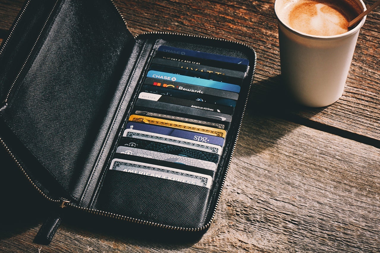 credit cards in wallet