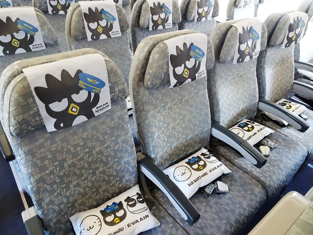 BAD BADTZ-MARU EVA AIR 航空機モデル Flight Review: EVA Air's Badtz-Maru, The Only Cartoon-Themed
