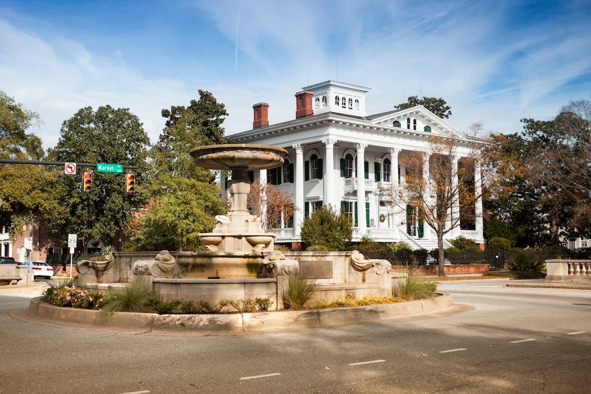 "The Bellamy Mansion, located in historic downtown Wilmington, North Carolina"