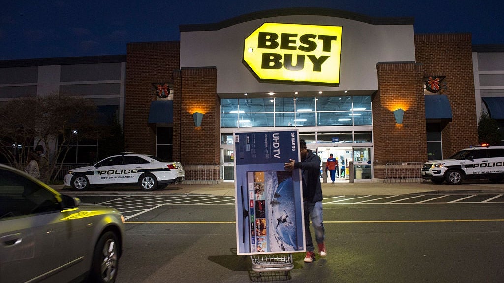 Shopping for Bargains on Thanksgiving Day