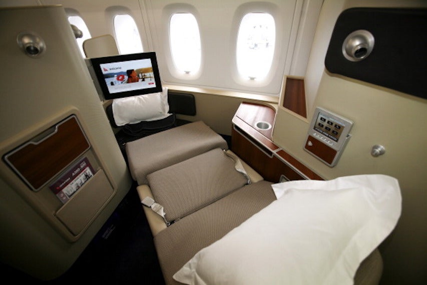 Qantas First Class Seat