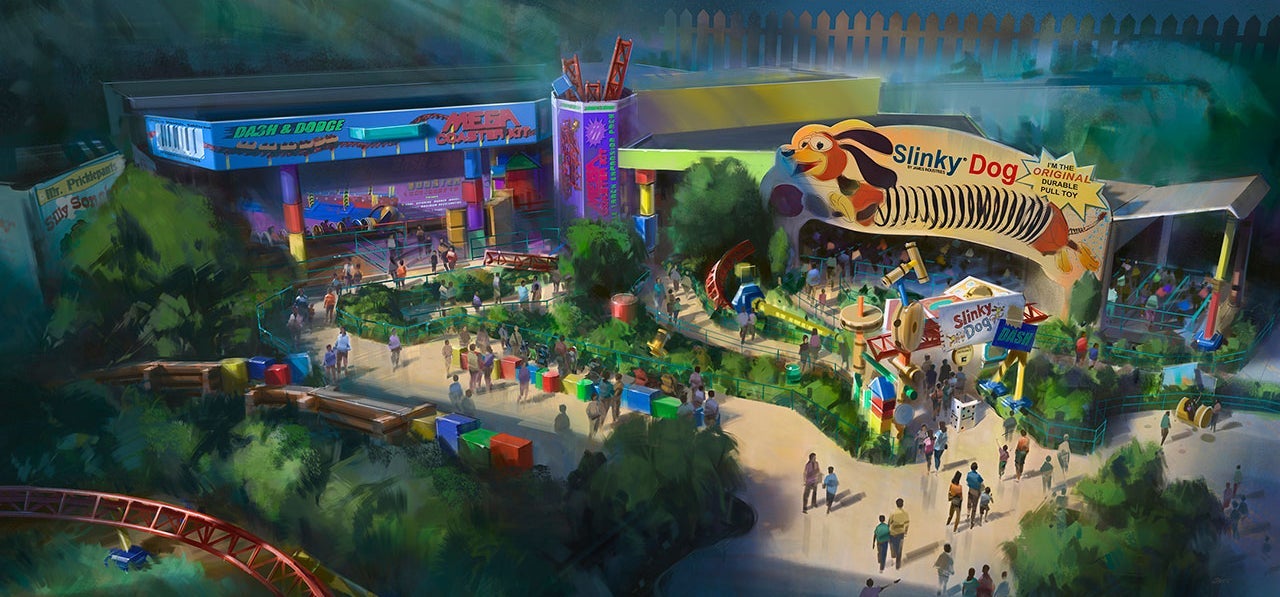 Artist rendering of Toy Story Land. Courtesy Disney Parks