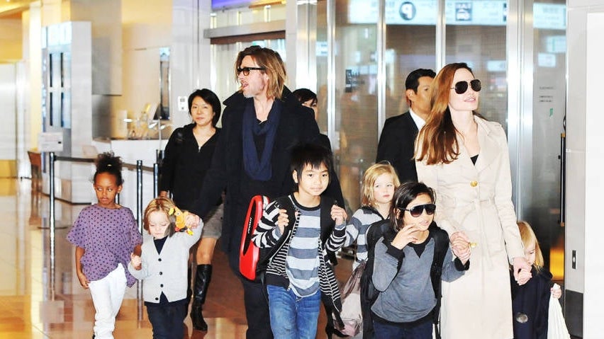 Brad Pitt And Angelina Jolie Arrive Tokyo