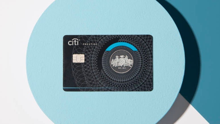 citi prestige CREDIT CARD STILL LIFE