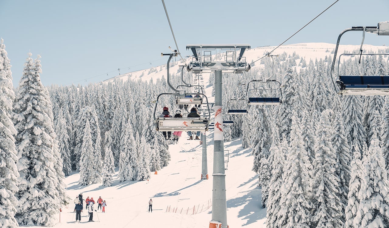 chairlift on a ski resort