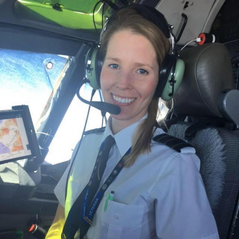 Betty Pina, Alaska Airlines pilot.