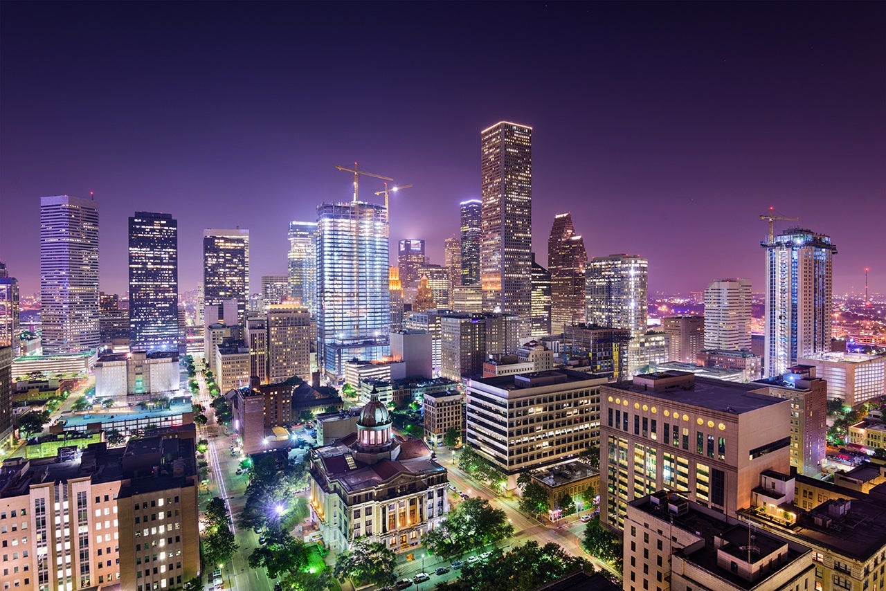 Houston, Texas, USA downtown city skyline. (Photo by SeanPavonePhoto/Getty Images)