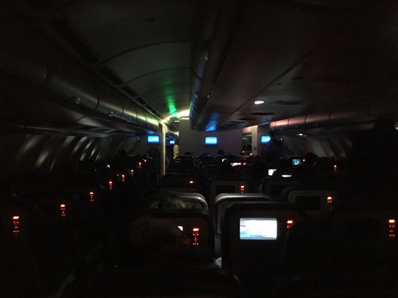 long-haul overnight flight