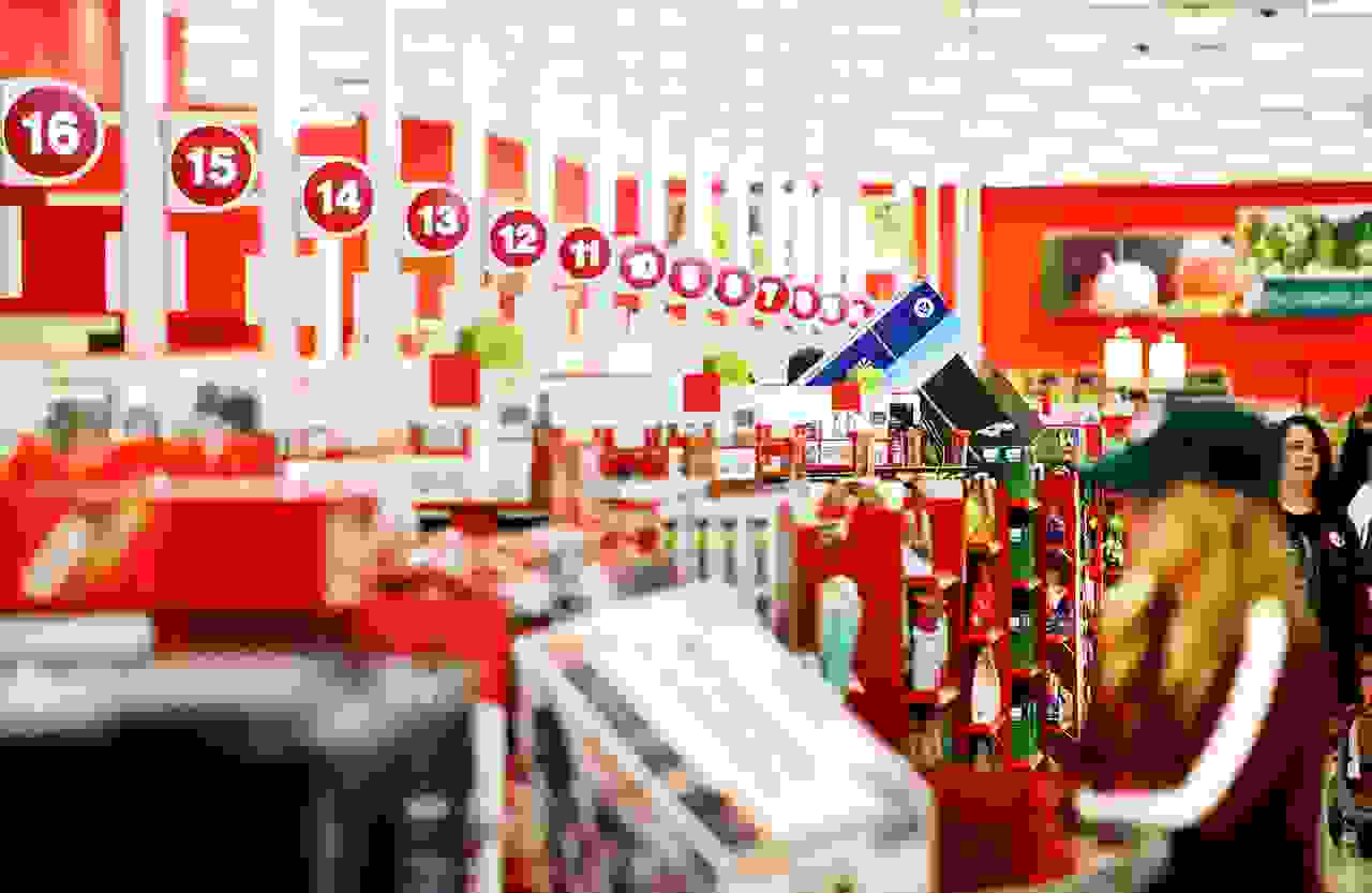 Shoppers check out with "Black Friday" deals at a Target on November 24, 2016 in Orem, Utah. Retailers kicked off the unofficial start of the holiday season with sales that in many instances began on the Thanksgiving holiday. (Photo by George Frey/Getty Images)