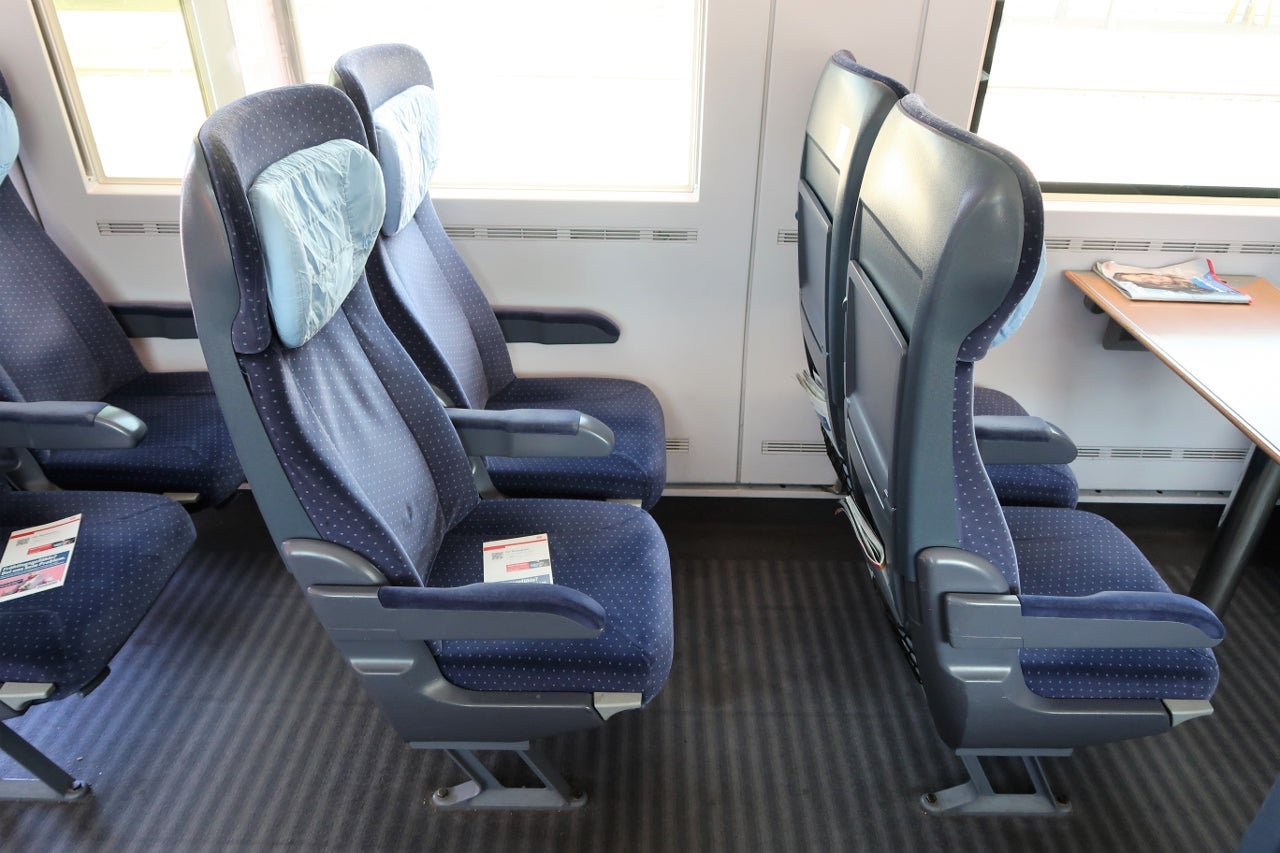 DB's ICE high speed train is a comfortable way to travel. (Photo by Katie Genter/The Points Guy)