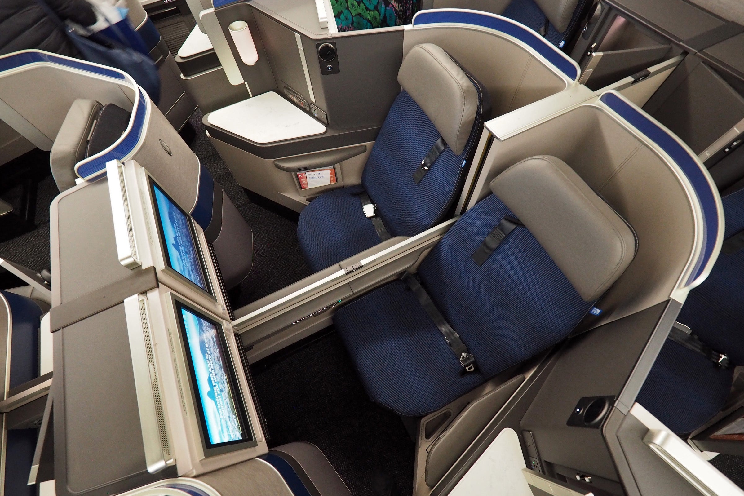 The 787-10 will offer a modified version of United's 777 Polaris seat. Photo by Zach Honig.