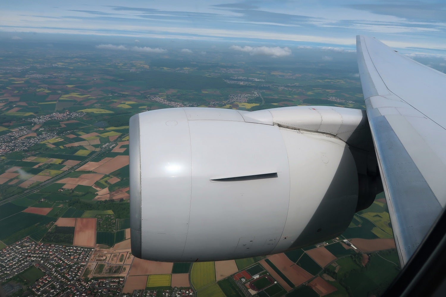The window view from seat 9L.