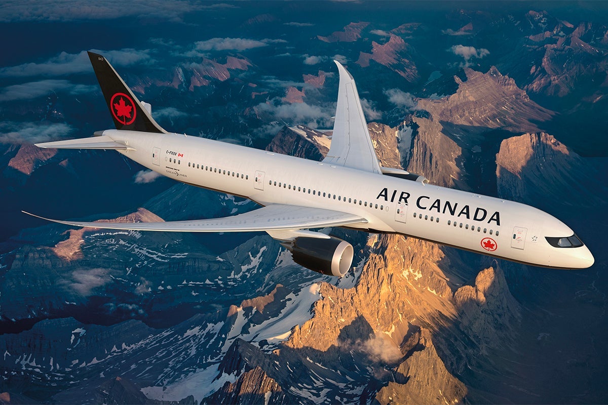 Air Canada's new livery, frequently seen on their Instagram account. (Image: Air Canada).