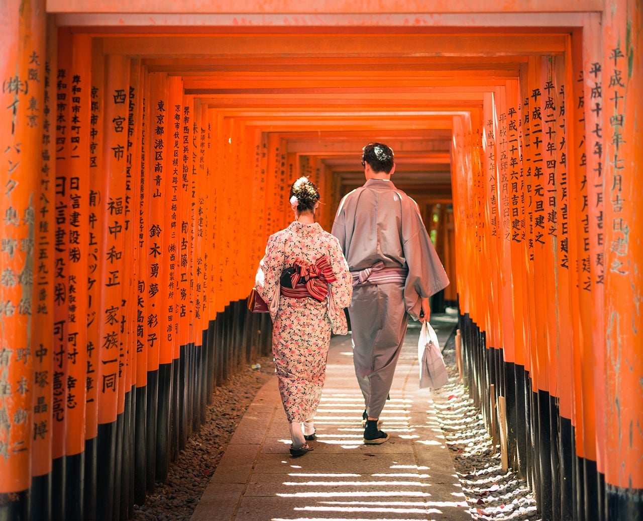 Kyoto Japan Honeymoon Destinations 2018. (Photo by George Clerk via Getty Images)